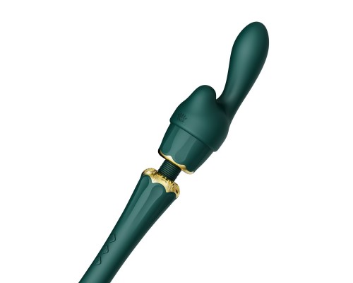 Вибромассажёр с насадками KYRO, зелёный