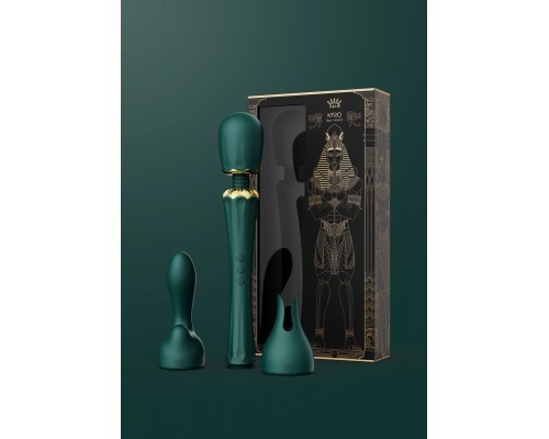 Вибромассажёр с насадками KYRO, зелёный