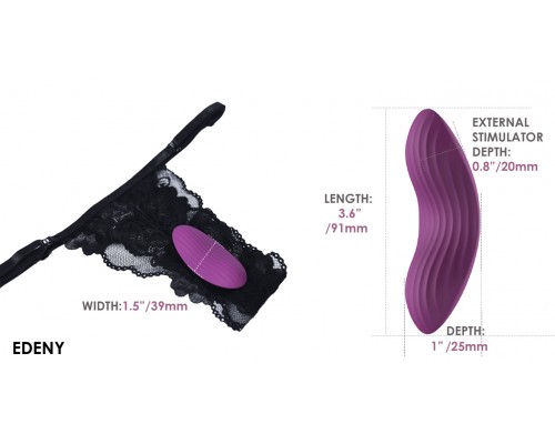 Edeny фиолетовый клиторальный стимулятор с управлением через приложение – новинка для максимального удовольствия!