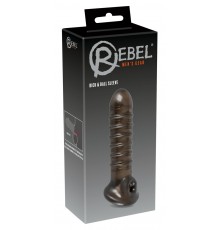 Рельефная насадка на пенис с подхватом мощонки Penis Sleeve by Rebel