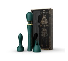 Вибромассажёр с насадками KYRO, зелёный