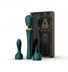 Вибромассажёр с насадками KYRO, зелёный