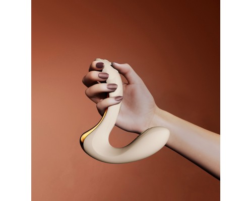 Вибромассажёр зоны G с пульсацией, вакуумной стимуляцией и функцией нагрева TALIS, фиолетов