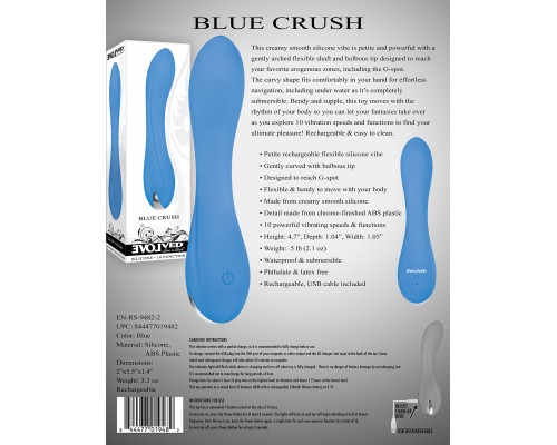 Интимный BLUE CRUSH вибратор из силикона