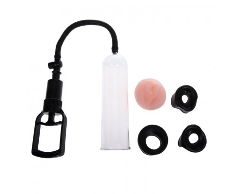 Помпа мужская поршневая, 3 уплотнителя  уплотнитель - вагина