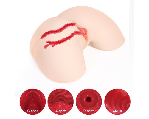 Jenny Onahole Real Hips Мастурбатор полуторс с двойным слоем материала