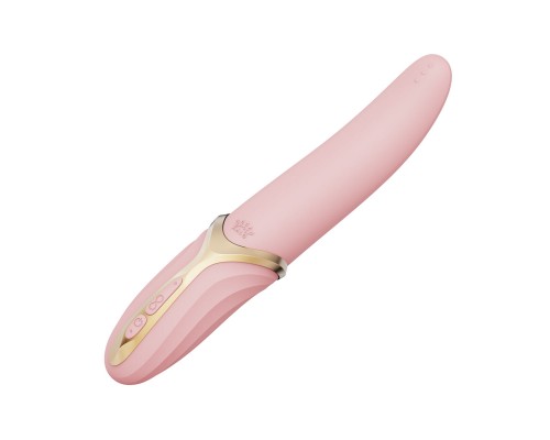 Вибростимулятор с имитацией оральных ласк и функцией нагрева EVE, розовый
