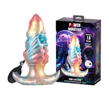 Ebon Leviathan, анальная пробка, увеличивающаяся в размере, серии Power Monsters, 18 см