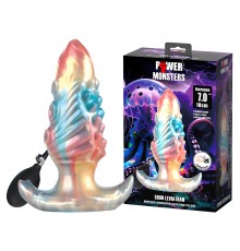 Ebon Leviathan, анальная пробка, увеличивающаяся в размере, серии Power Monsters, 18 см