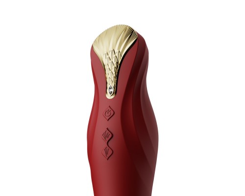 Вибростимулятор с поступательными движениями KING, красный