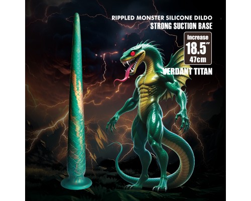 Verdant Titan, фаллоимитатор на присоске, серии Power Monsters, 47 см