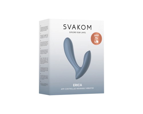 Эрика: Интерактивный вибромассажер, синий - страстный удовольствие для вас!