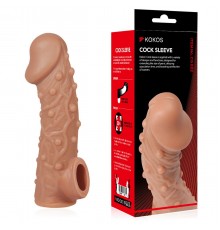 Насадка реалистик на фаллос, с пупырышками COCK SLEEVE RES.002