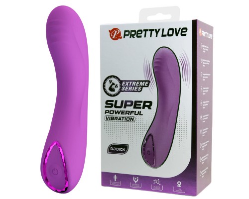Массажёр с мощной вибрацией DJ DICK, фиолетовый