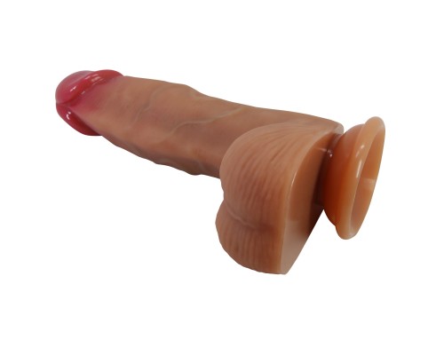 Фаллоимитатор-реалистик с мошонкой, на присоске Duvall