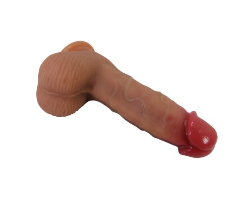 Фаллоимитатор-реалистик с мошонкой, на присоске Duvall