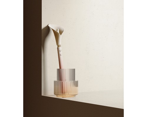 Двусторонний вибромассажёр CALLA, бежевый