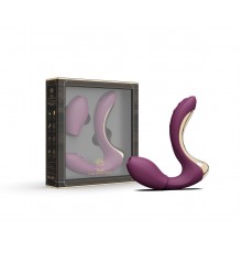 Вибромассажёр зоны G с пульсацией, вакуумной стимуляцией и функцией нагрева TALIS, фиолетов