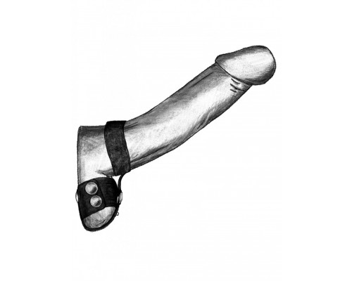 Утяжка на пенис и мошонку с кольцом