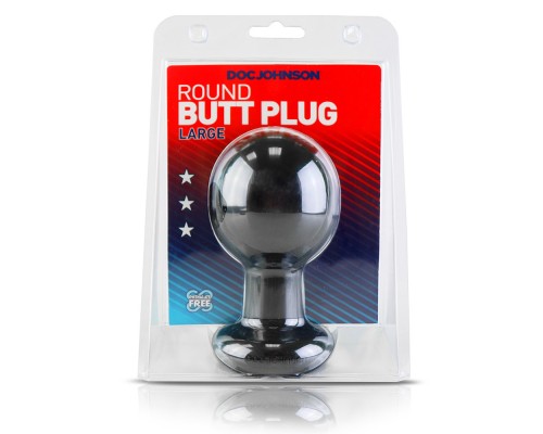 Анальная пробка большого размера Round Butt Plugs Large: идеальный выбор для новых ощущений!