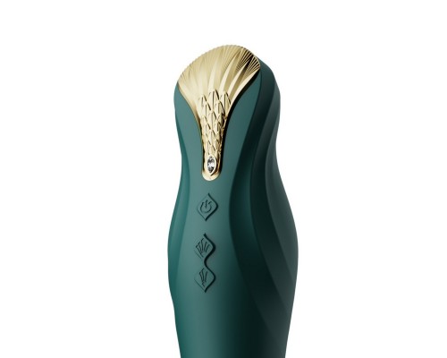 Вибростимулятор с поступательными движениями KING, зелёный