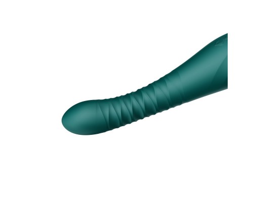 Вибростимулятор с поступательными движениями KING, зелёный