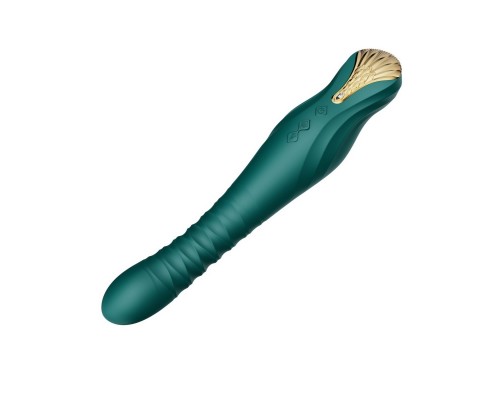 Вибростимулятор с поступательными движениями KING, зелёный