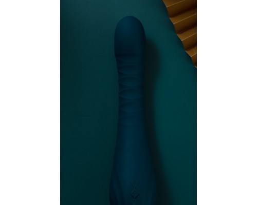 Вибростимулятор с поступательными движениями KING, зелёный