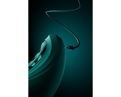 Вибростимулятор-кролик с функцией нагрева ARES, зелёный