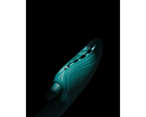 Вибростимулятор-кролик с функцией нагрева ARES, зелёный