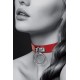 Чокер с кольцом COLLIER FETISH ROUGE
