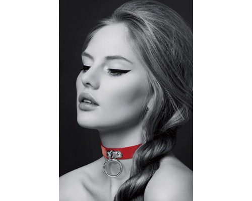 Чокер с кольцом COLLIER FETISH ROUGE