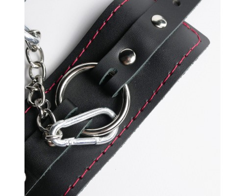 Наручники с красной строчкой