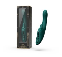 Вибростимулятор-кролик с функцией нагрева ARES, зелёный