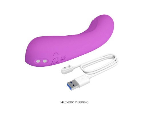 Массажёр с мощной вибрацией DJ DICK, фиолетовый