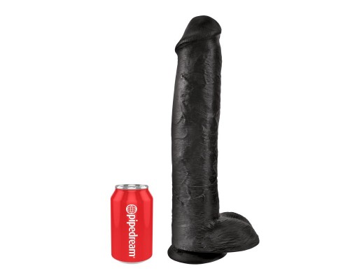 Фаллоимитатор-гигант черный King Cock 15 Cock with Balls