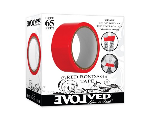 Самоклеящаяся лента для связывания BONDAGE TAPE - RED, красная