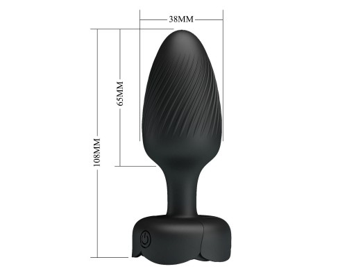 Анальная вибропробка с разноцветной подсветкой VARIAN