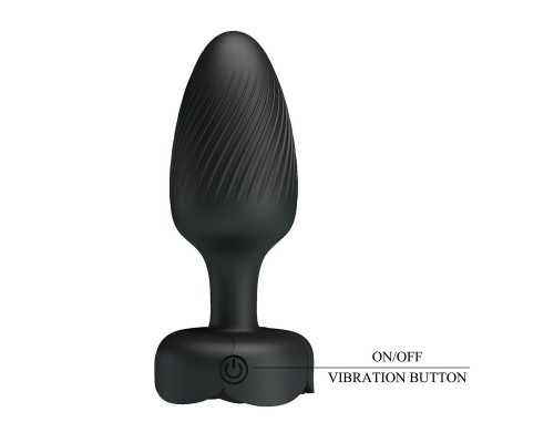 Анальная вибропробка с разноцветной подсветкой VARIAN