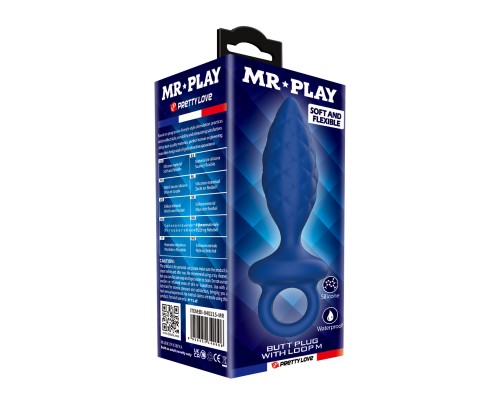 Анальная пробка с кольцом, размер M