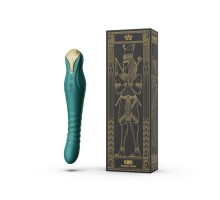 Вибростимулятор с поступательными движениями KING, зелёный