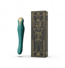 Вибростимулятор с поступательными движениями KING, зелёный