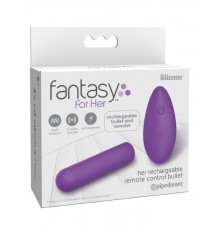 Мощная вибропуля с пультом ДУ Fantasy For Her Her Rechargeable Remote Control Bullet