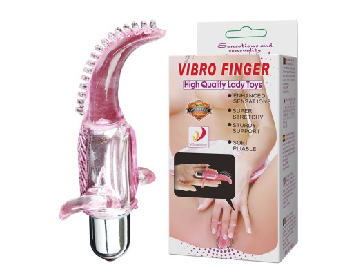 Вибромассажер на пальцы, стимулятор клитора