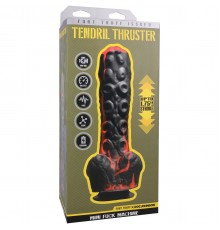 Секс-машина мини на присоске Tendril Thruster, чёрно-красная
