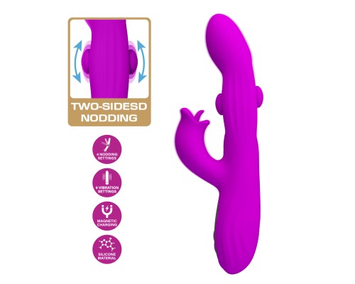 Вибромассажёр-кролик со стимуляцией точки G Yalanda