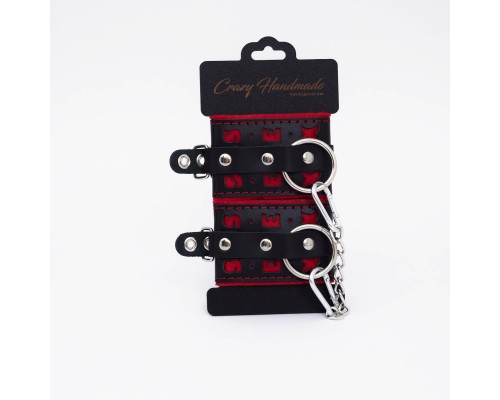 Оковы с красной строчкой SEX