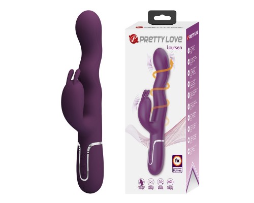 Вибростимулятор-кролик с волновыми движениями LAURSEN