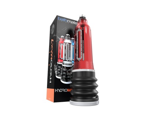 Гидропомпа HydroMAX7 красная - мощный интимный аксессуар для увеличения размера и улучшения потенции