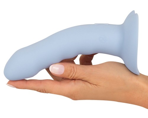 Вибростимулятор на присоске Heart Guy, голубой